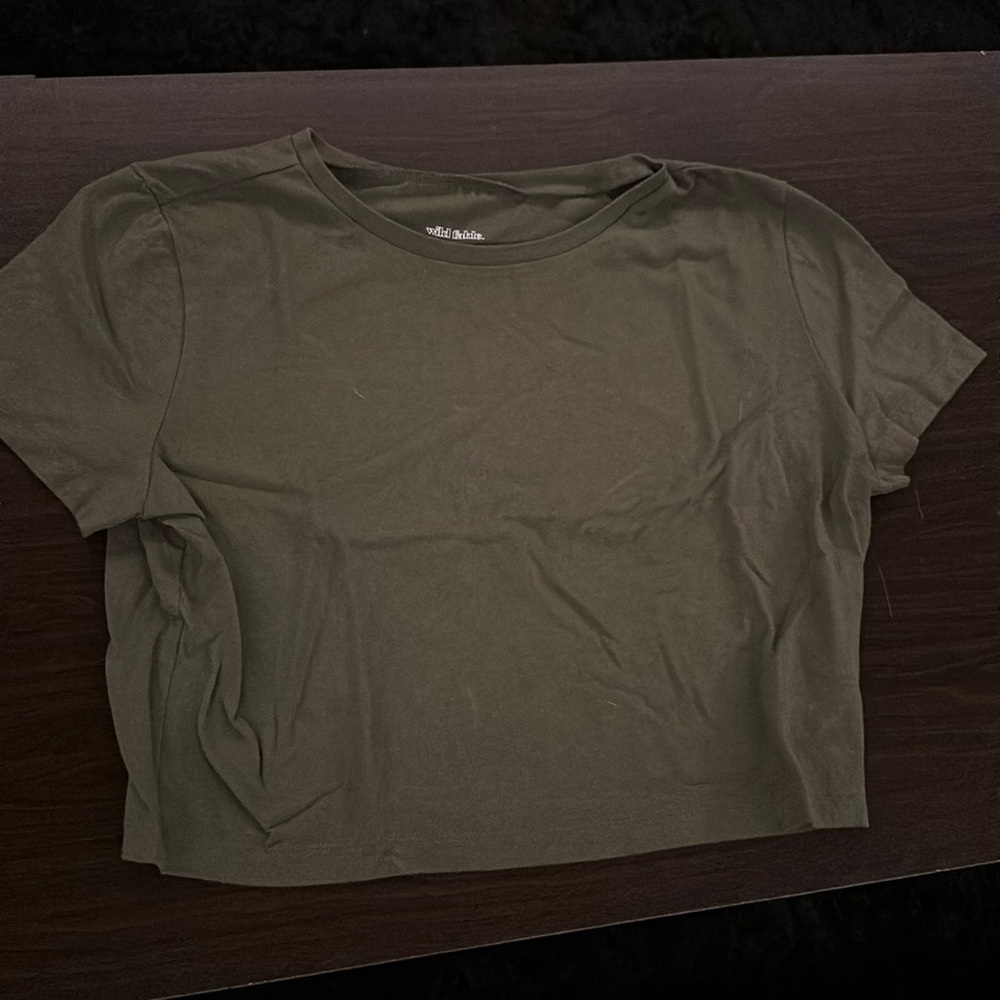 Wild Fable. Teen XL green crop top